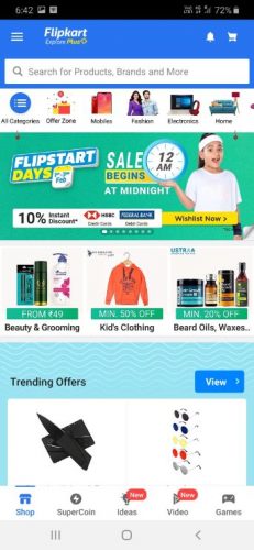  Flipkart shopping app