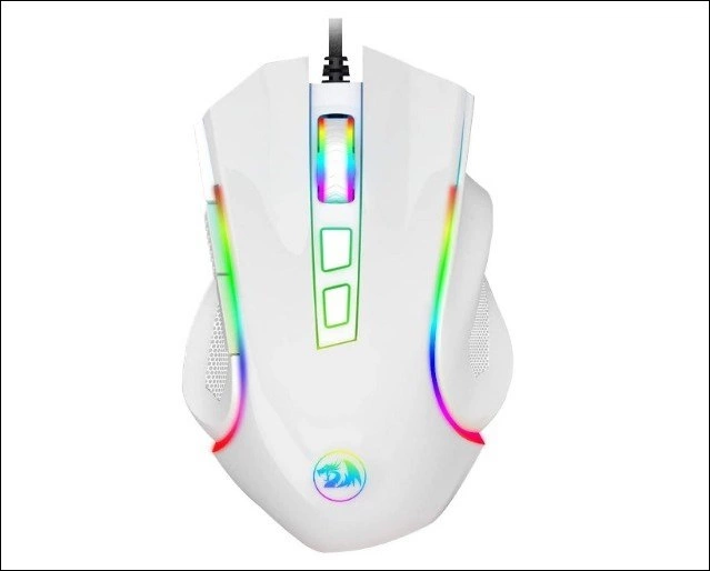 Redragon M602 RGB Wired White Gaming Mouse