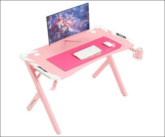 Sedeta Pink Computer Gaming Desk