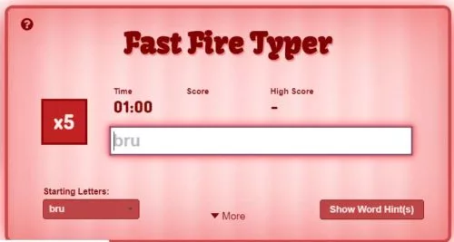  Fast Fire typer [ Best Typing Site For Challenge ]