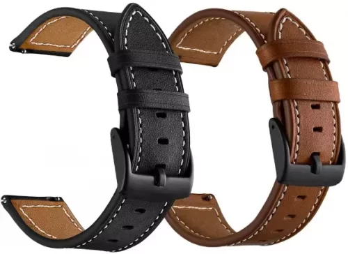 LDFAS Leather Band Compatible for Galaxy Watch 4