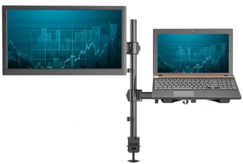  SHOPPINGALL 2 in1 Monitor & Laptop Mount Stand