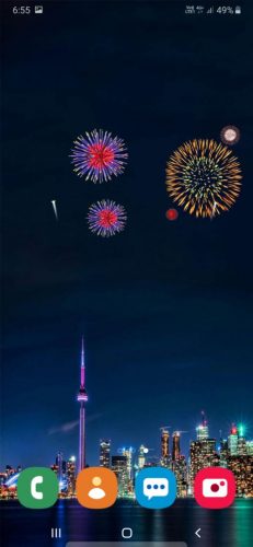Fireworks: Best festival décor live wallpaper app for android