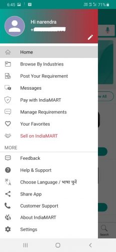 IndiaMART shopping app