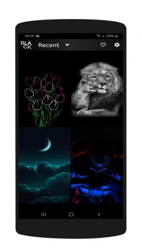 Schwarze Hintergrundbilder – 4K-App