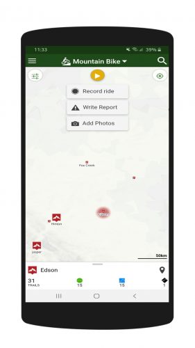 Trail Forks: Featureful app to find running trails routes