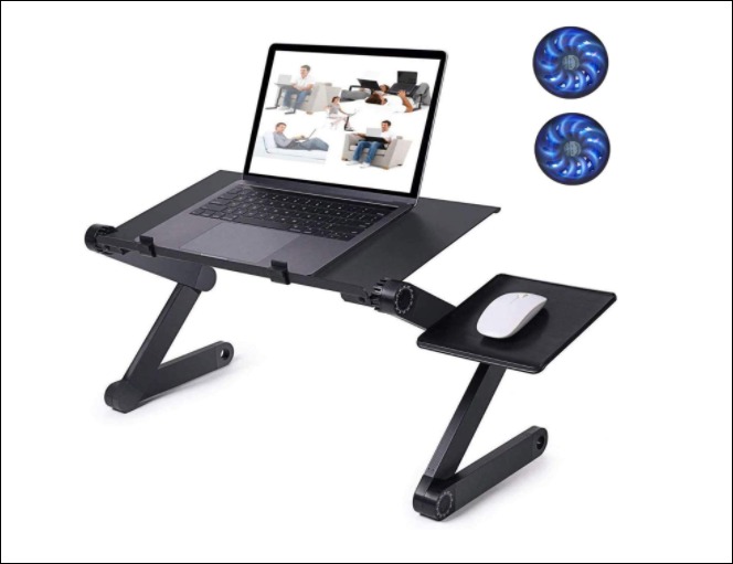 CLAW Adjustable Laptop Stand with Dual Cooling Fans