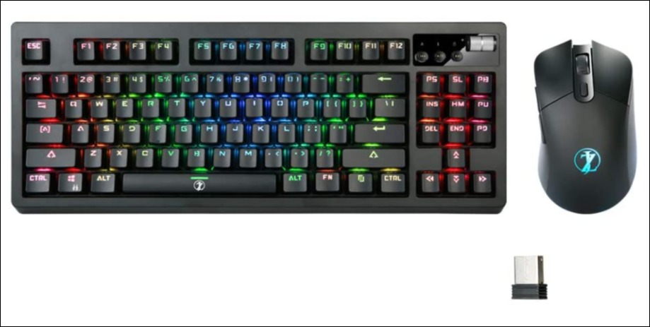 ZJFKSDYX MK87: Best wireless gaming keyboard & mouse combo
