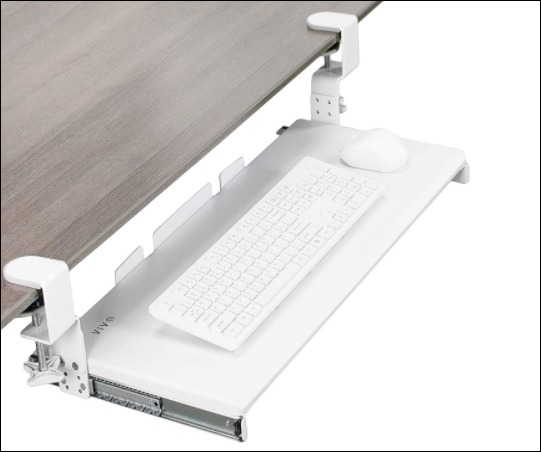 VIVO Under Desk Height Adjustable Ergonomic Keyboard Tray
