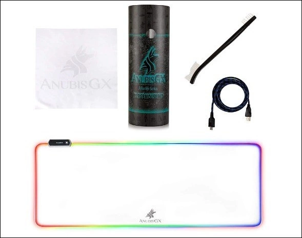 AnubisGX Premium White RGB Mouse Pad