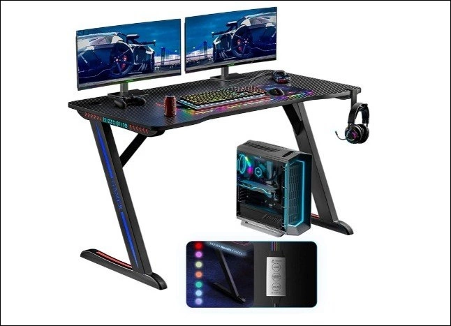 Bizzoelife Ergonomic Gaming Desk