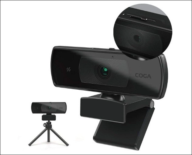 COGA Webcam with Privacy cover lens