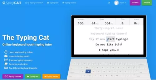 The Typing Cat [ Best Fun Typing Tutor ]