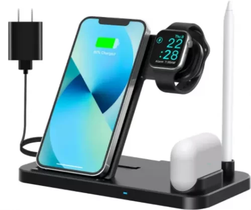  LYESS 4 in 1 Fast Wireless Charging Station