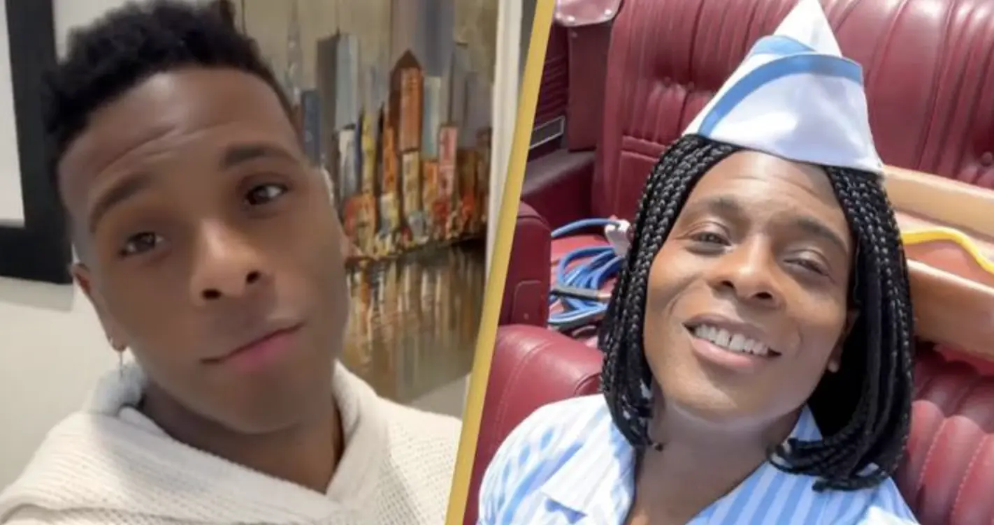 Kel Mitchell laughs it off on the set of Good Burger 2